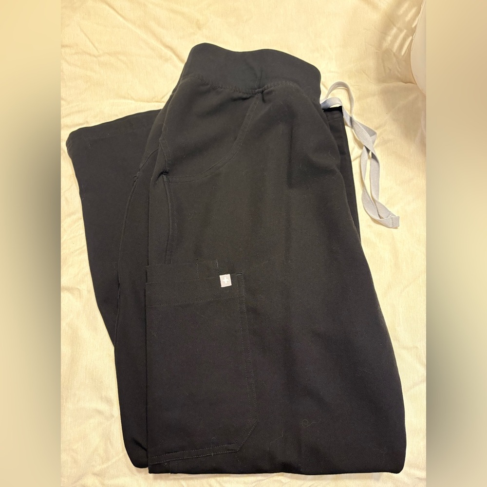 Black FIGS scrub pants